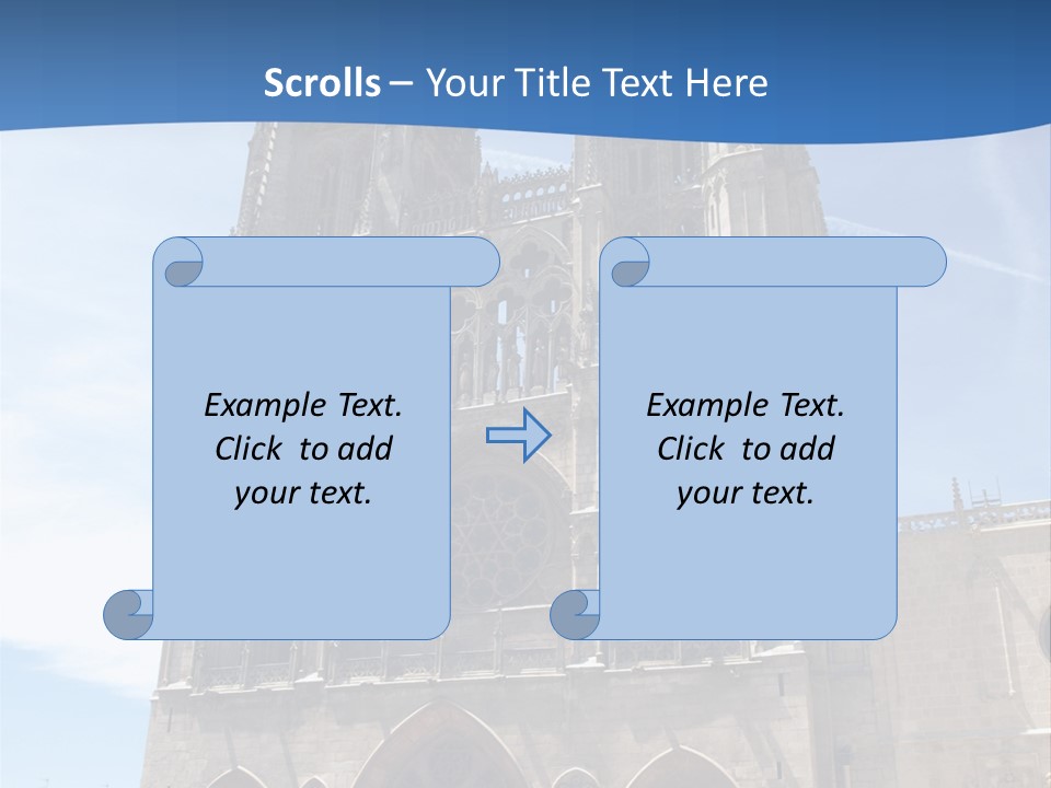Stone Catholic Tower PowerPoint Template
