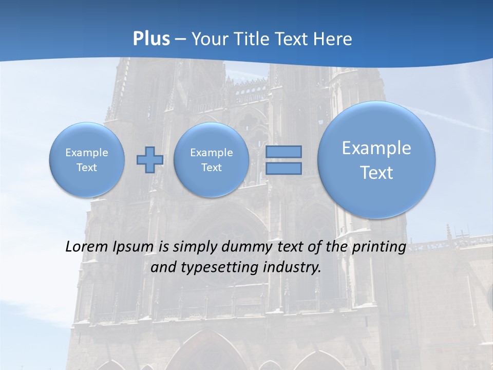 Stone Catholic Tower PowerPoint Template