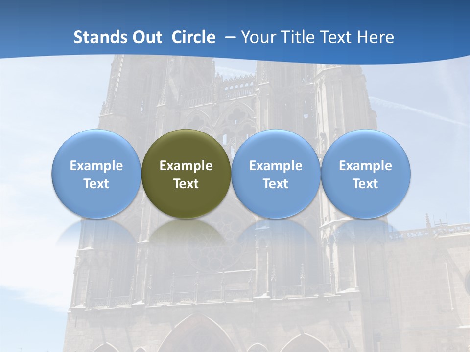 Stone Catholic Tower PowerPoint Template