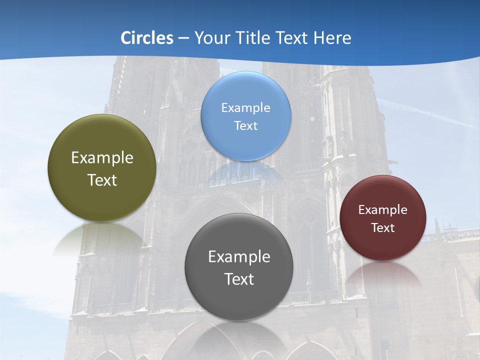 Stone Catholic Tower PowerPoint Template