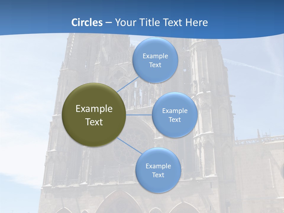 Stone Catholic Tower PowerPoint Template