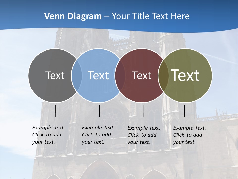 Stone Catholic Tower PowerPoint Template