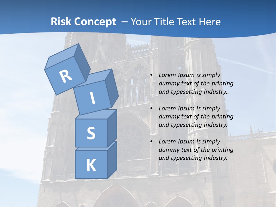 Stone Catholic Tower PowerPoint Template
