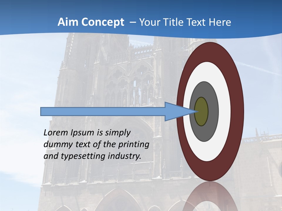 Stone Catholic Tower PowerPoint Template