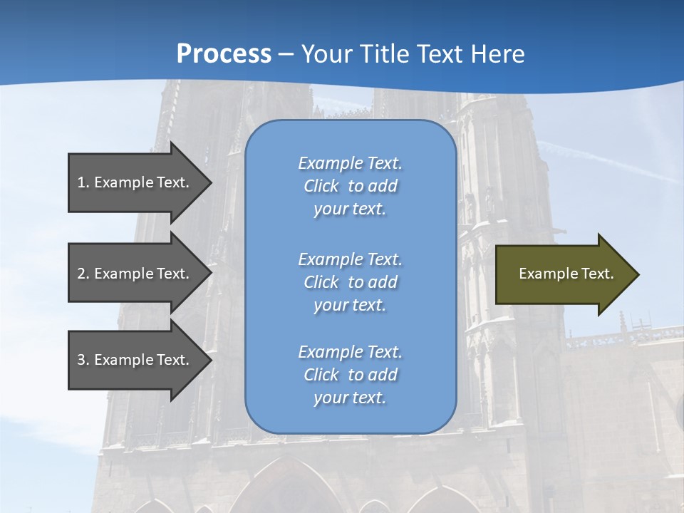 Stone Catholic Tower PowerPoint Template