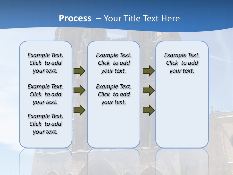 Stone Catholic Tower PowerPoint Template