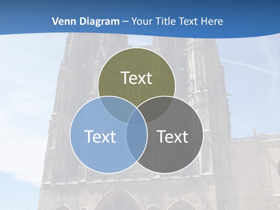 Stone Catholic Tower PowerPoint Template