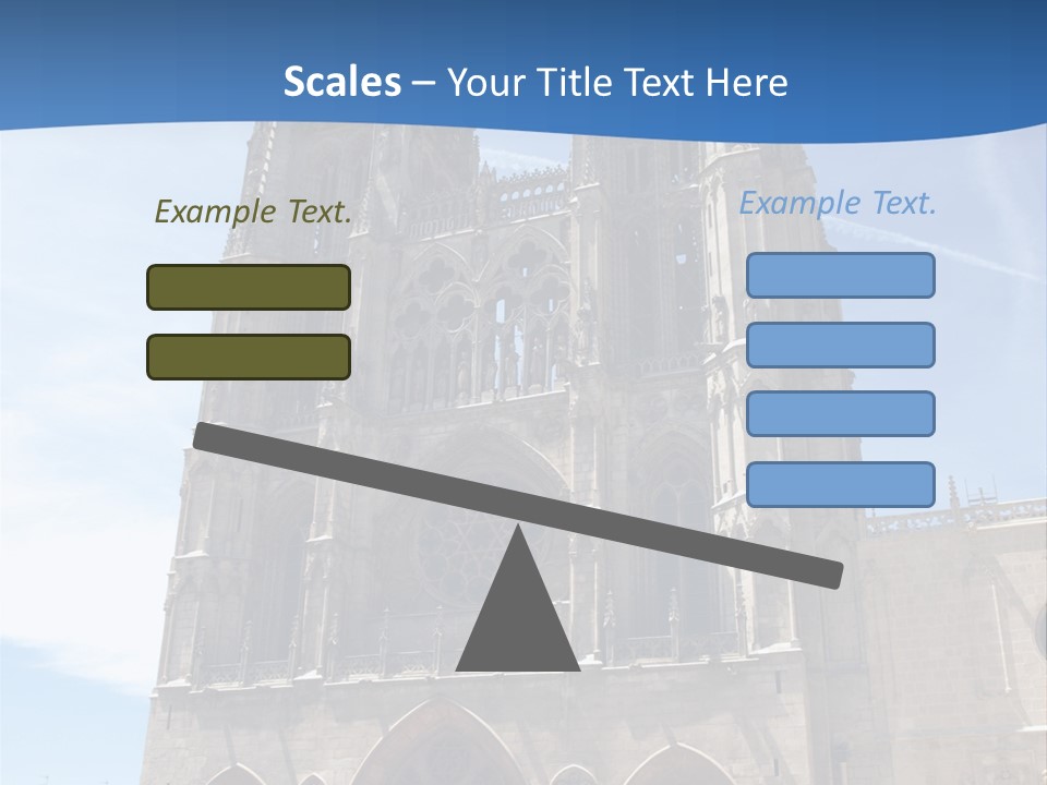 Stone Catholic Tower PowerPoint Template