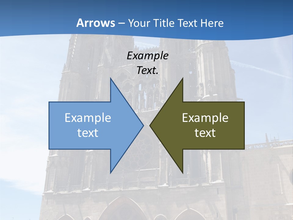 Stone Catholic Tower PowerPoint Template