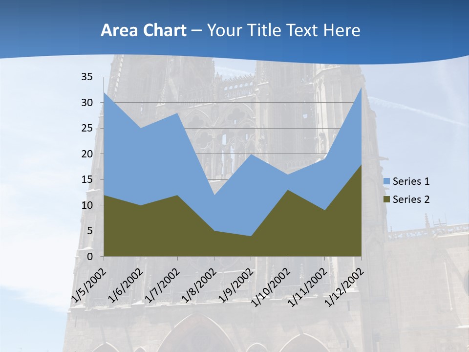 Stone Catholic Tower PowerPoint Template