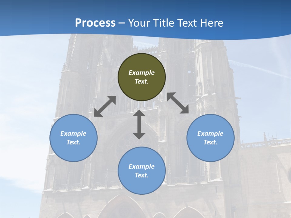 Stone Catholic Tower PowerPoint Template