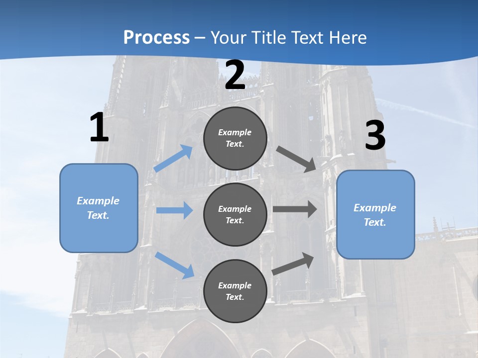 Stone Catholic Tower PowerPoint Template