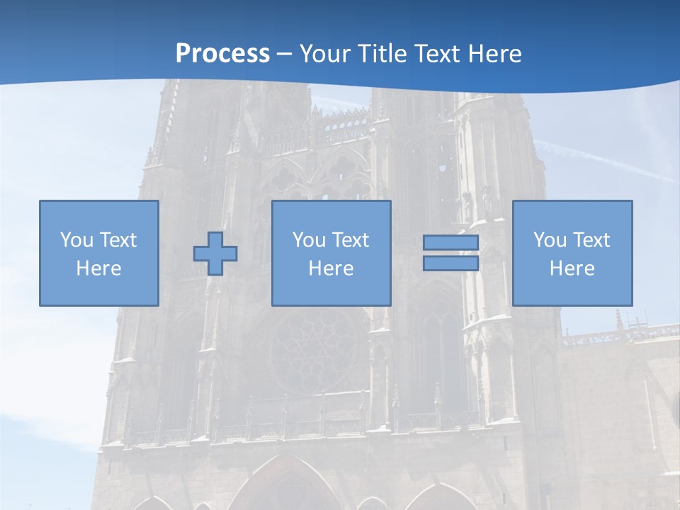 Stone Catholic Tower PowerPoint Template