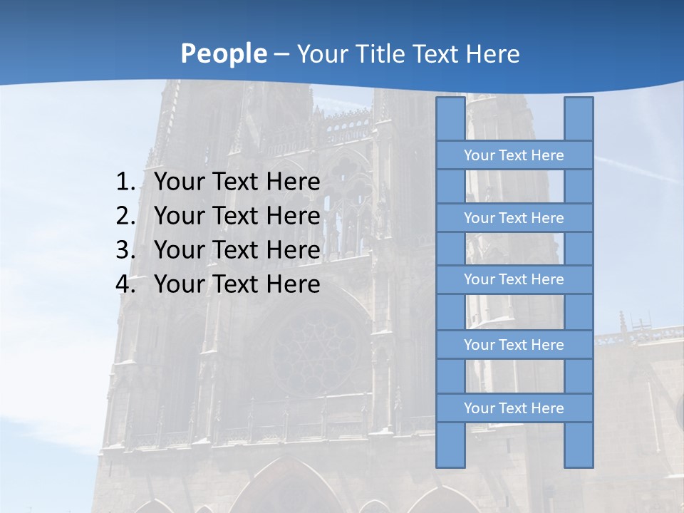 Stone Catholic Tower PowerPoint Template