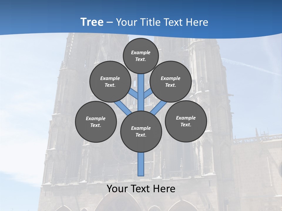 Stone Catholic Tower PowerPoint Template