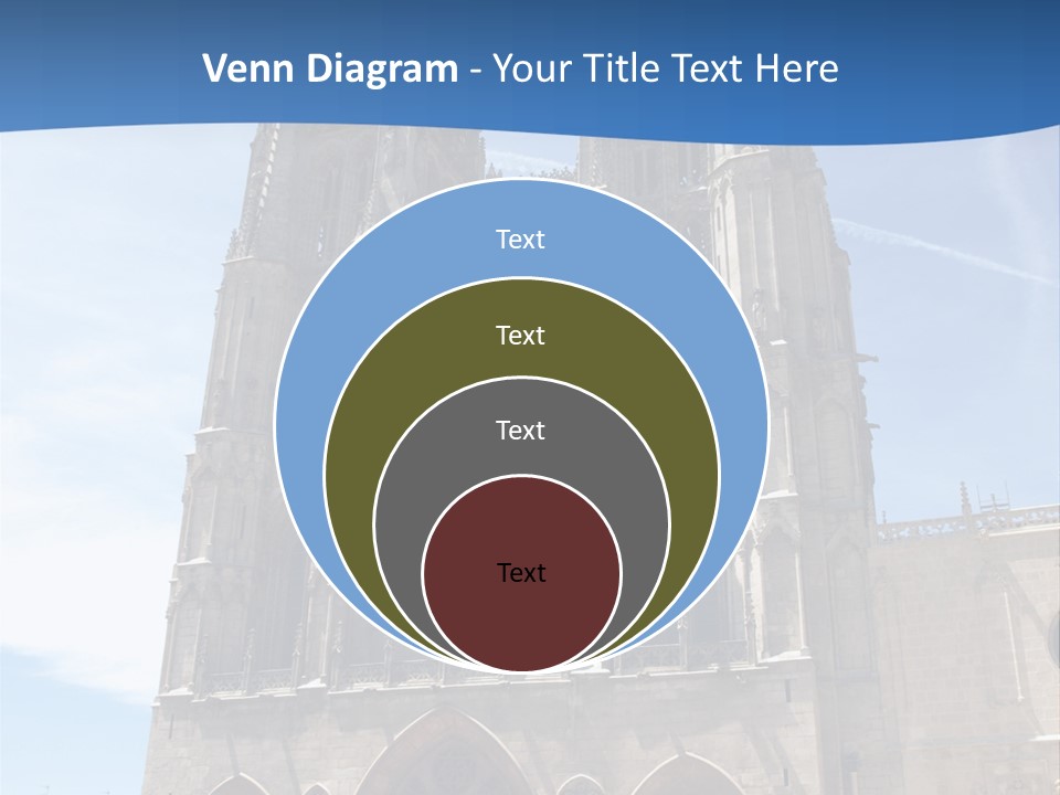 Stone Catholic Tower PowerPoint Template