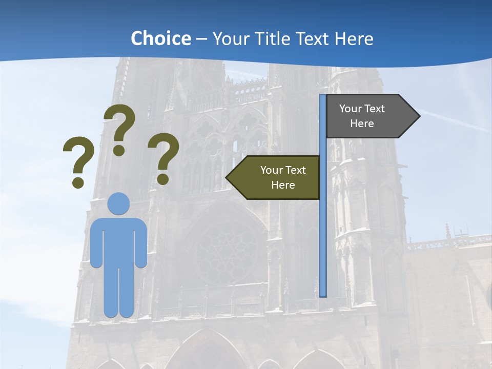 Stone Catholic Tower PowerPoint Template