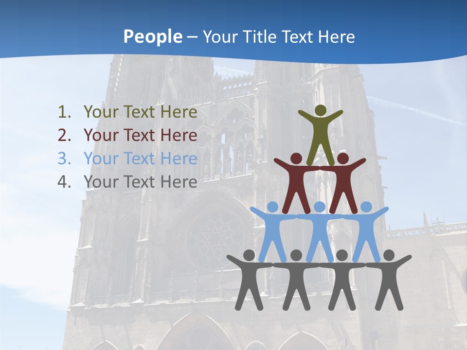 Stone Catholic Tower PowerPoint Template