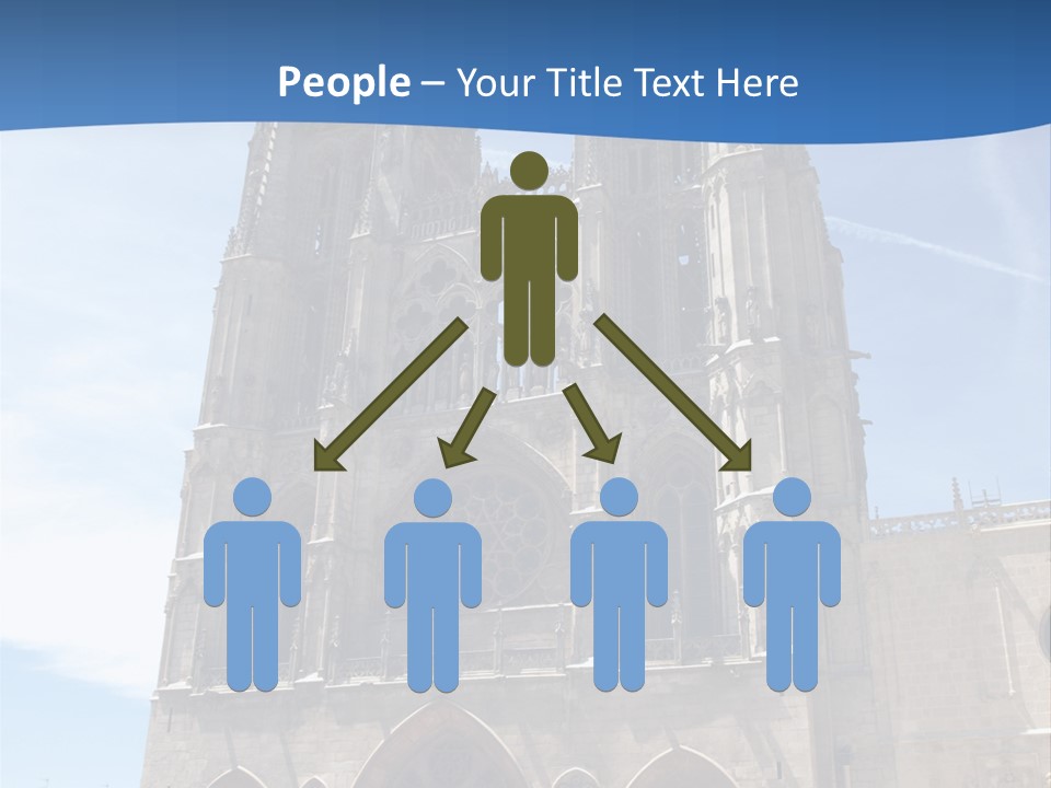 Stone Catholic Tower PowerPoint Template