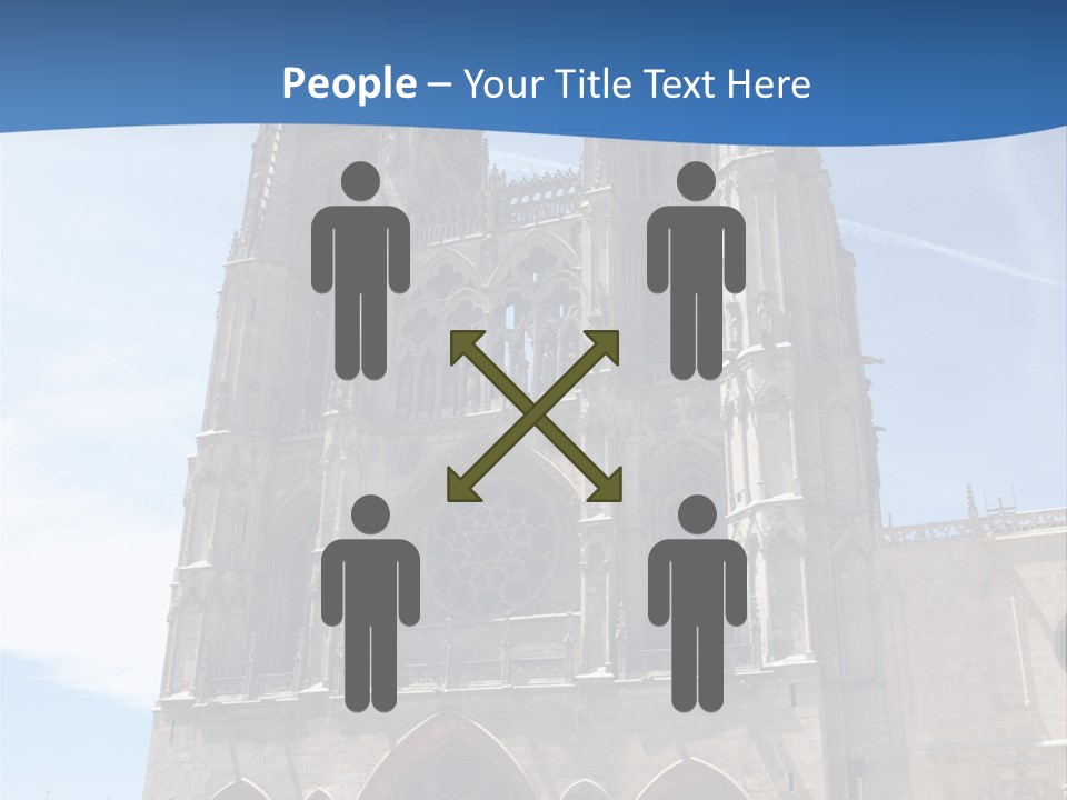 Stone Catholic Tower PowerPoint Template