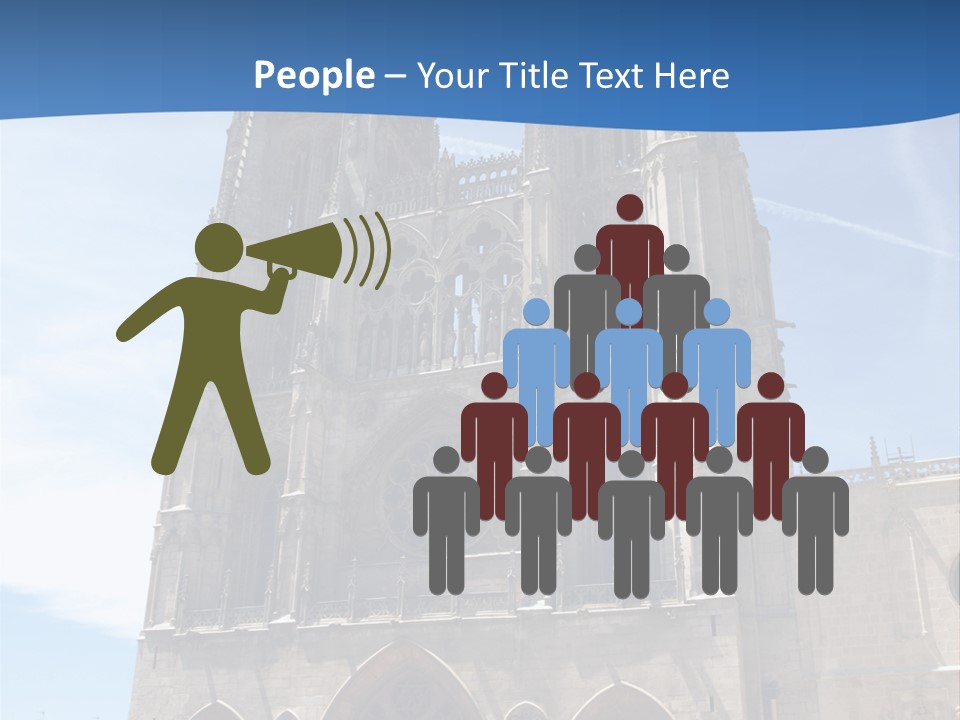 Stone Catholic Tower PowerPoint Template
