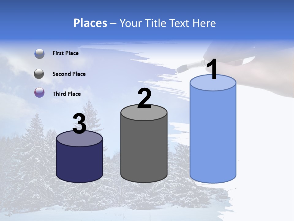 Holiday Frosty Copy Space PowerPoint Template