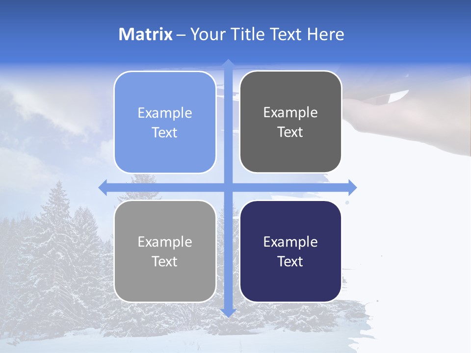 Holiday Frosty Copy Space PowerPoint Template