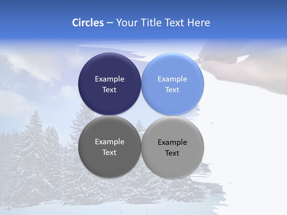 Holiday Frosty Copy Space PowerPoint Template