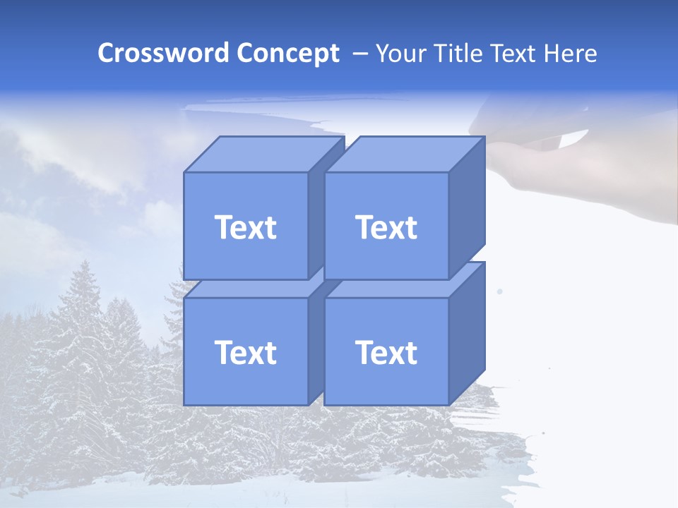 Holiday Frosty Copy Space PowerPoint Template
