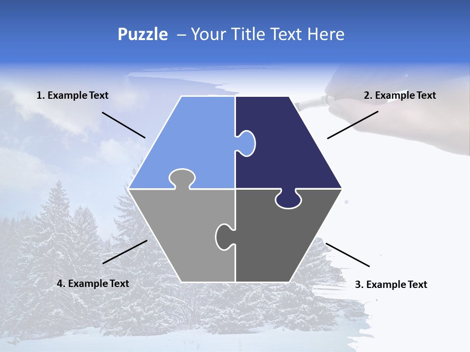 Holiday Frosty Copy Space PowerPoint Template