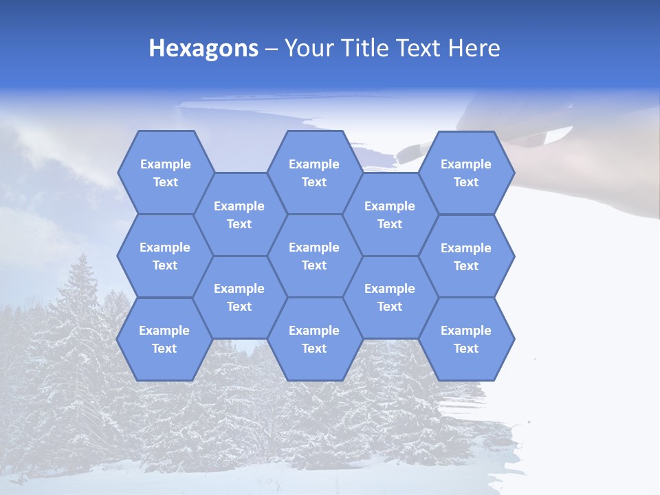 Holiday Frosty Copy Space PowerPoint Template