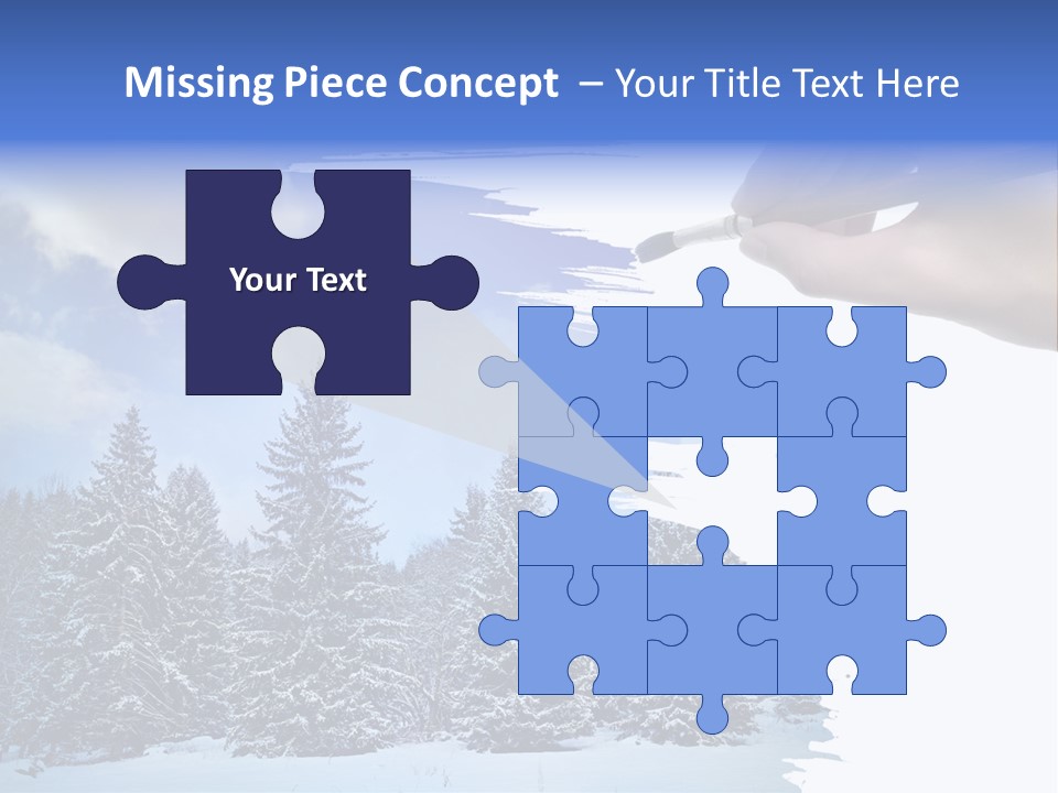 Holiday Frosty Copy Space PowerPoint Template