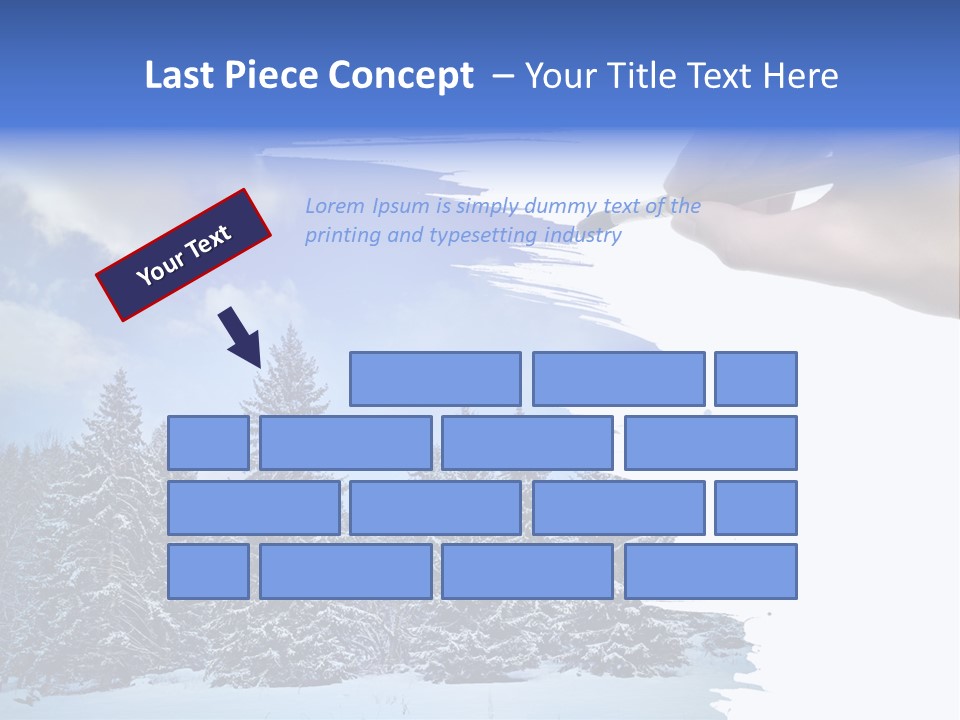 Holiday Frosty Copy Space PowerPoint Template