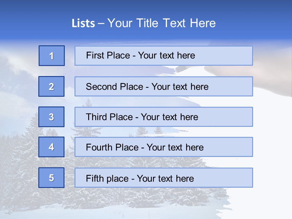 Holiday Frosty Copy Space PowerPoint Template