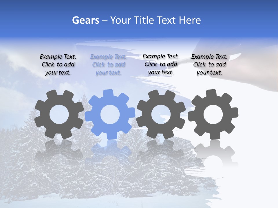 Holiday Frosty Copy Space PowerPoint Template