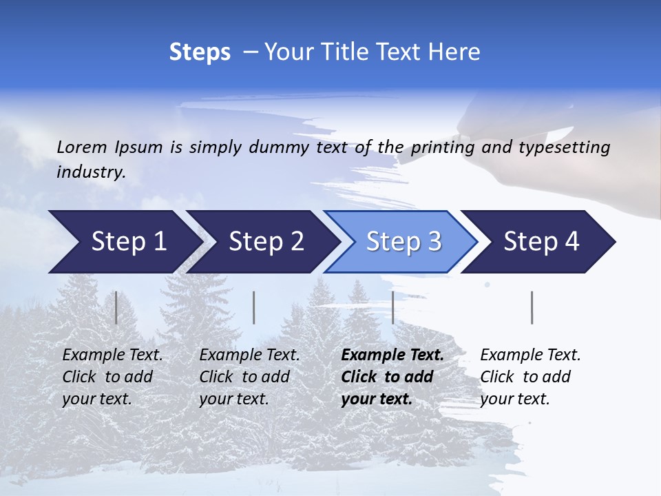 Holiday Frosty Copy Space PowerPoint Template