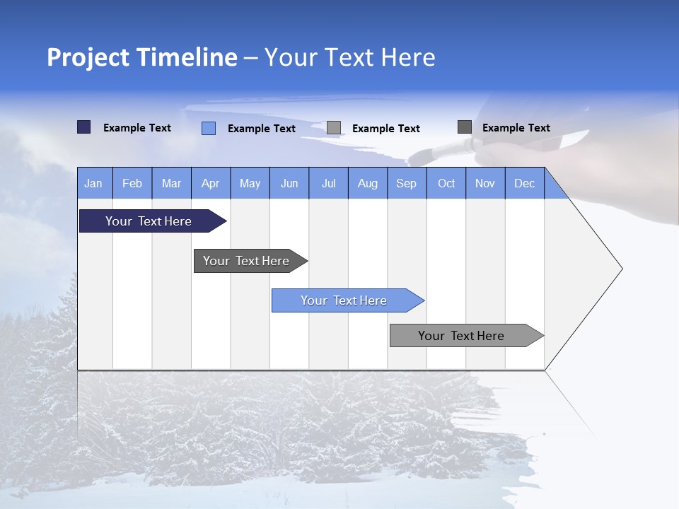 Holiday Frosty Copy Space PowerPoint Template
