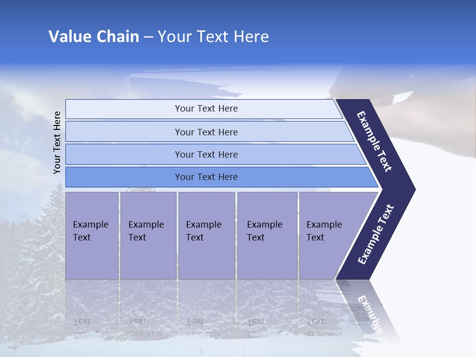 Holiday Frosty Copy Space PowerPoint Template