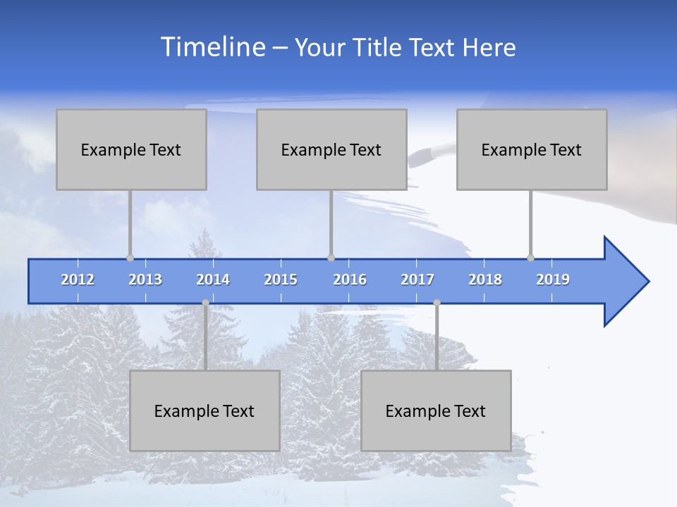 Holiday Frosty Copy Space PowerPoint Template