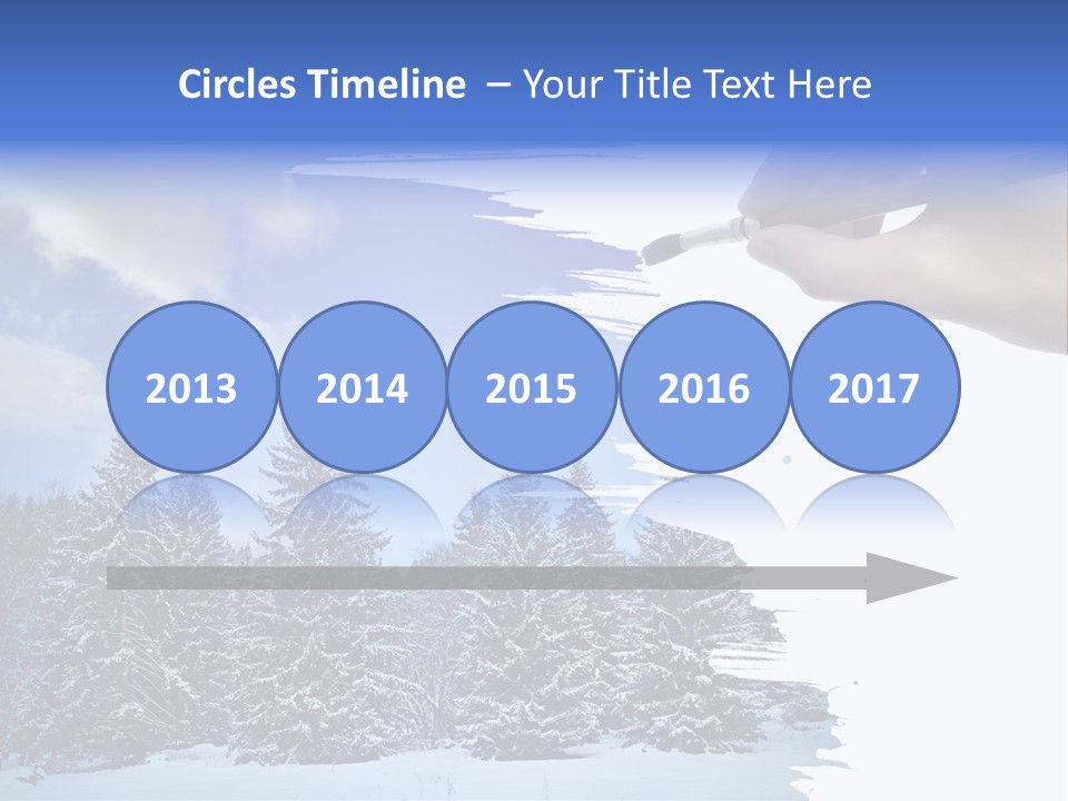 Holiday Frosty Copy Space PowerPoint Template