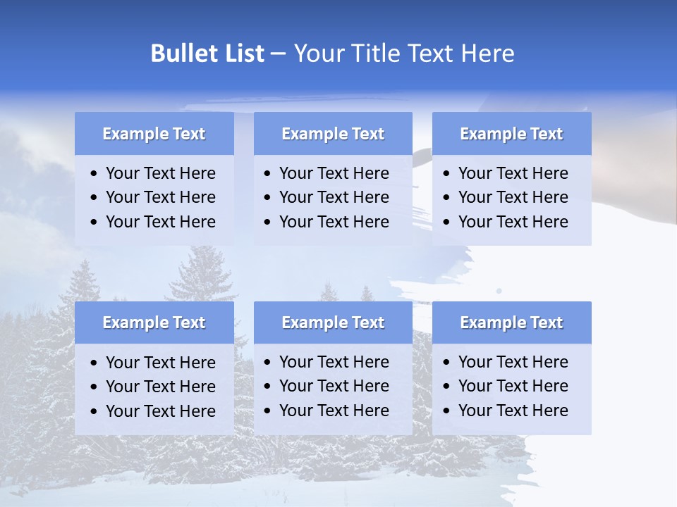 Holiday Frosty Copy Space PowerPoint Template