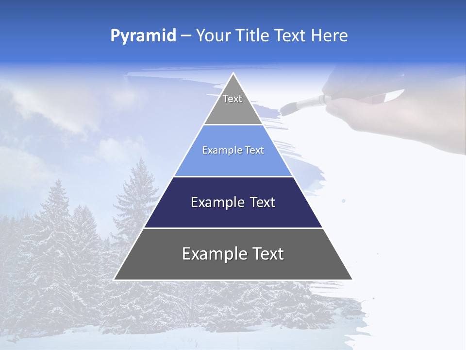 Holiday Frosty Copy Space PowerPoint Template