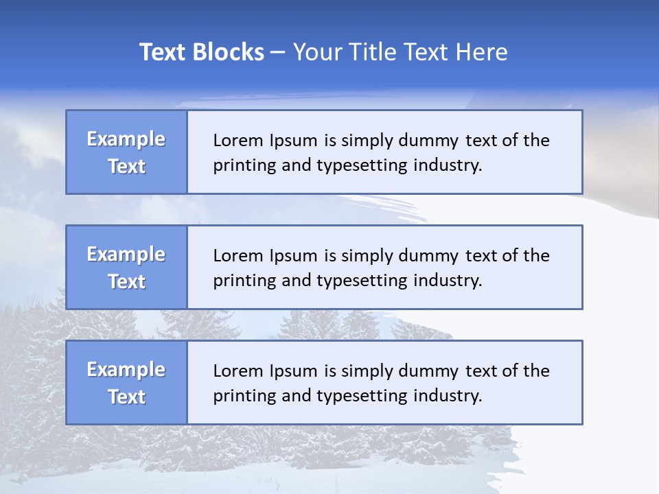 Holiday Frosty Copy Space PowerPoint Template
