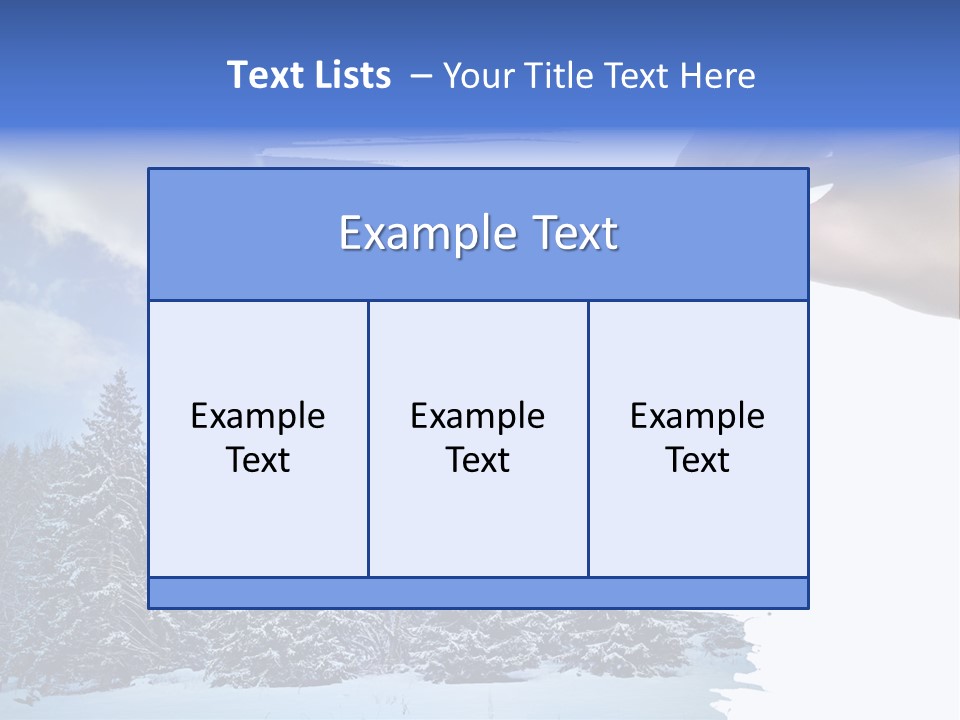 Holiday Frosty Copy Space PowerPoint Template