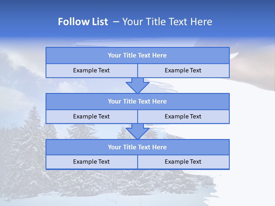 Holiday Frosty Copy Space PowerPoint Template