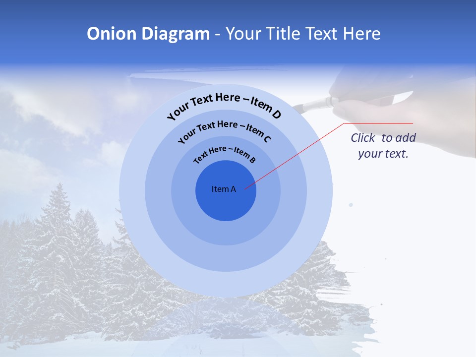 Holiday Frosty Copy Space PowerPoint Template
