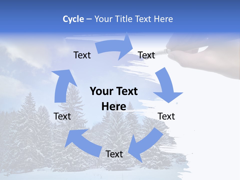 Holiday Frosty Copy Space PowerPoint Template