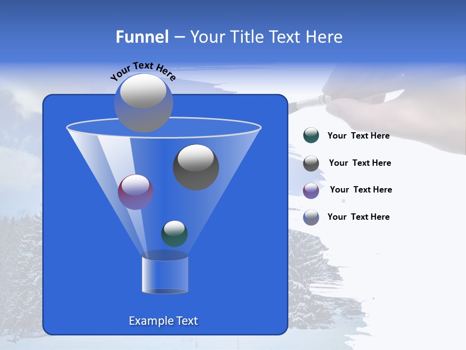 Holiday Frosty Copy Space PowerPoint Template