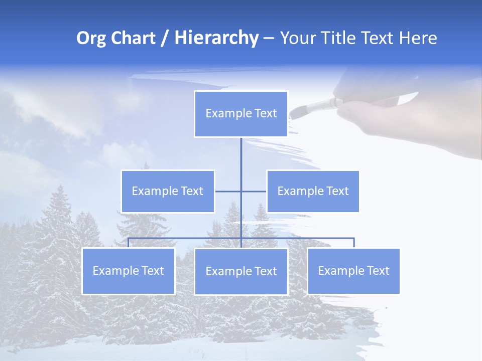 Holiday Frosty Copy Space PowerPoint Template