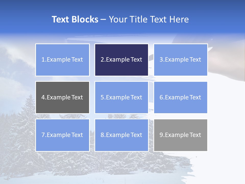 Holiday Frosty Copy Space PowerPoint Template